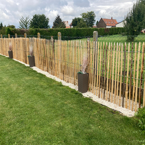Projet de pose de ganivelle dans un jardin