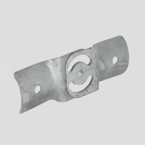 Connecteur rondin inclinable 8 à 12cm vue de coté