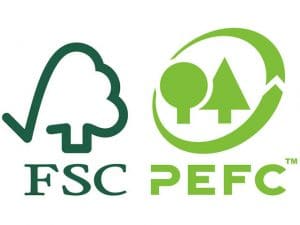 Logo des labels FSC et PEFC